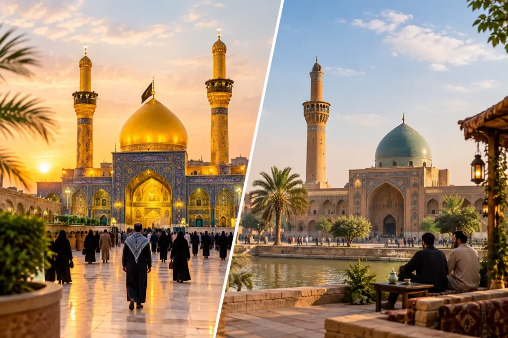Najaf versus Kufa Pilgrimage Sites Compared